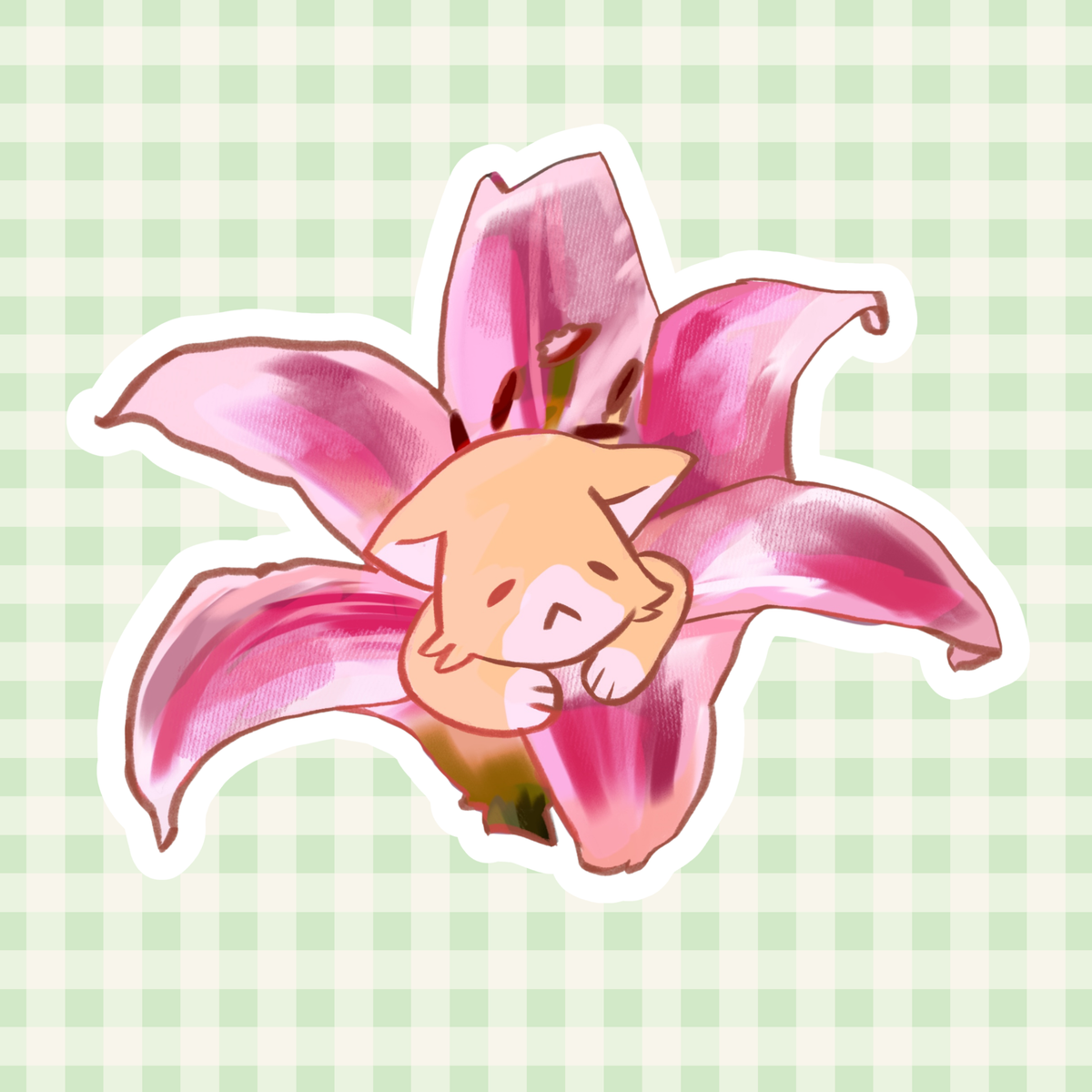 Lily Cat Sticker