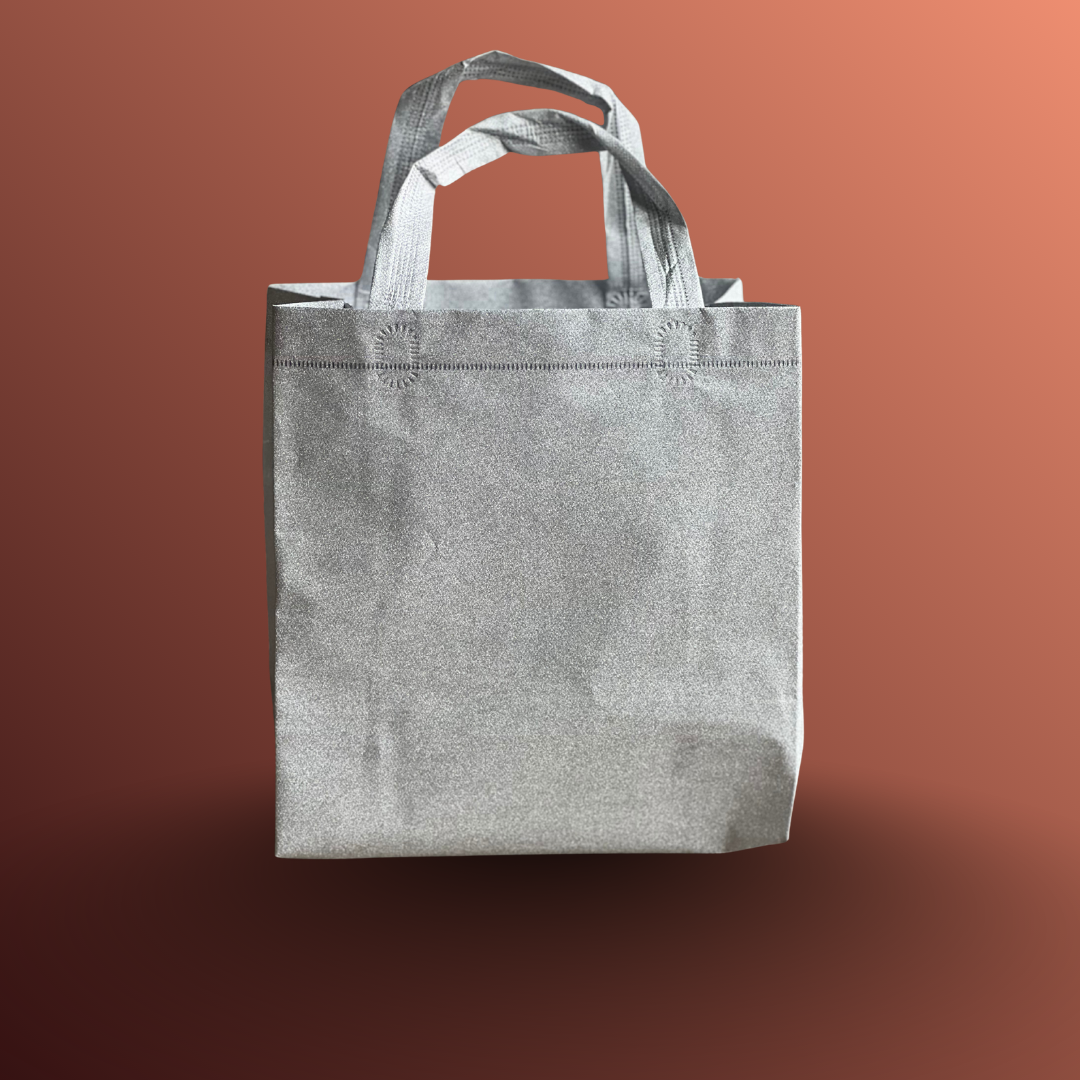 Silver Sparkly Gift Tote Bag
