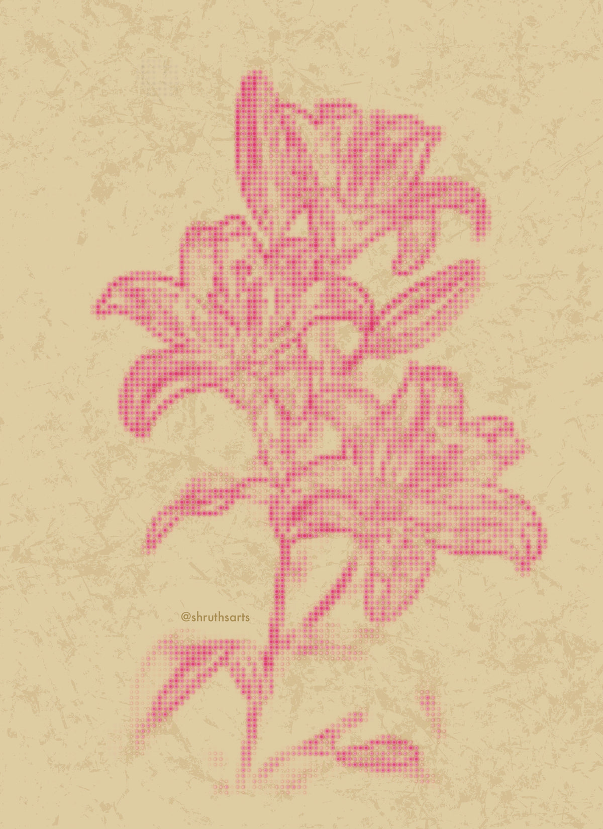 Lily Flower Post Card